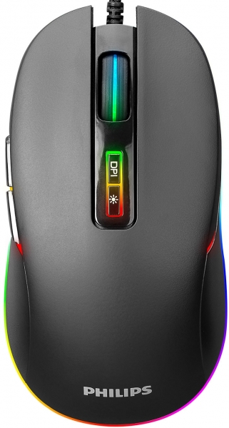 Philips SPK9414 G414 Usb 7Tuşlu Siyah 3600 DPI Gaming Oyuncu Mouse